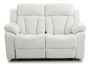 Glory Furniture Daria cozy padded reclining loveseat with plush cushions, ideal for relaxing and lounging at home.