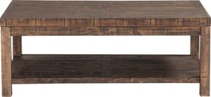 Craster Reclaimed Wood Rectangular Coffee Table in Smoky Taupe