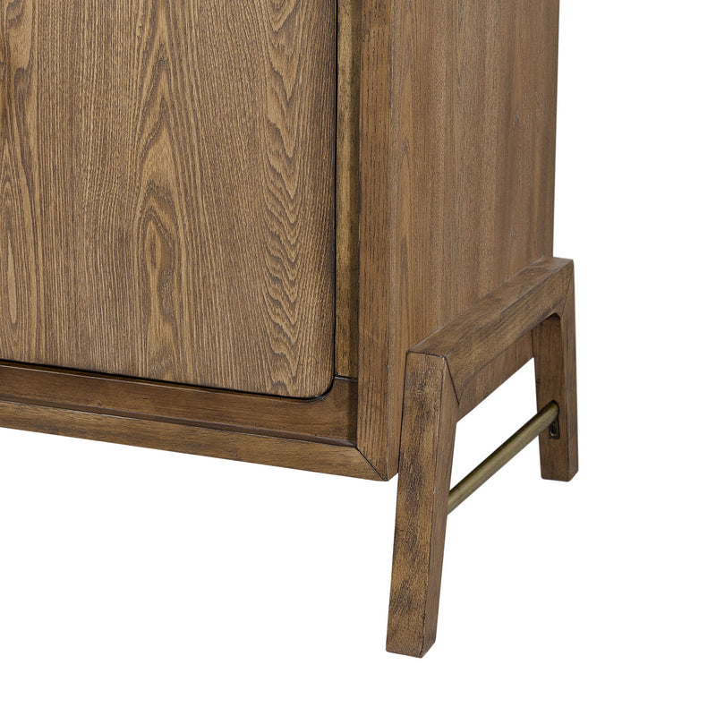 2 Door Server - Light Brown - R&R Furniture Gallery (Fountain Valley, CA)