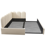 Upholstered Daybed With Metal Slatted Base - R&R Furniture Gallery (Fountain Valley, CA)