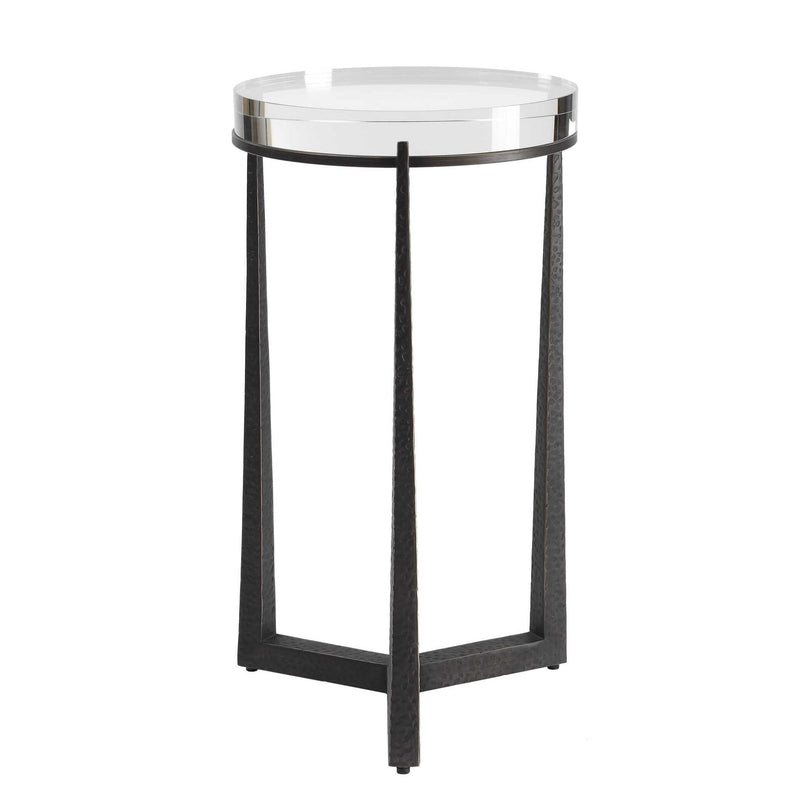 Midas - Round Accent Table - Dark Bronze