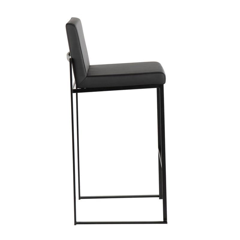 Lumi Source Fuji contemporary high back barstool with elegant design, featuring sleek modern style and comfortable seating.