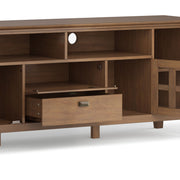 Artisan - TV Media Stand - Rustic Natural Aged Brown - R&R Furniture Gallery (Fountain Valley, CA)