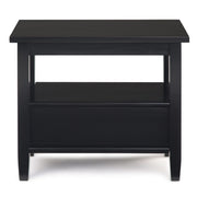 Handcrafted Warm Shaker coffee table by Simpli-Home featuring a natural wood finish and sturdy design.
