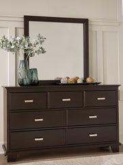 Covetown - Dresser And Mirror - Dark Brown - R&R Furniture Gallery (Fountain Valley, CA)