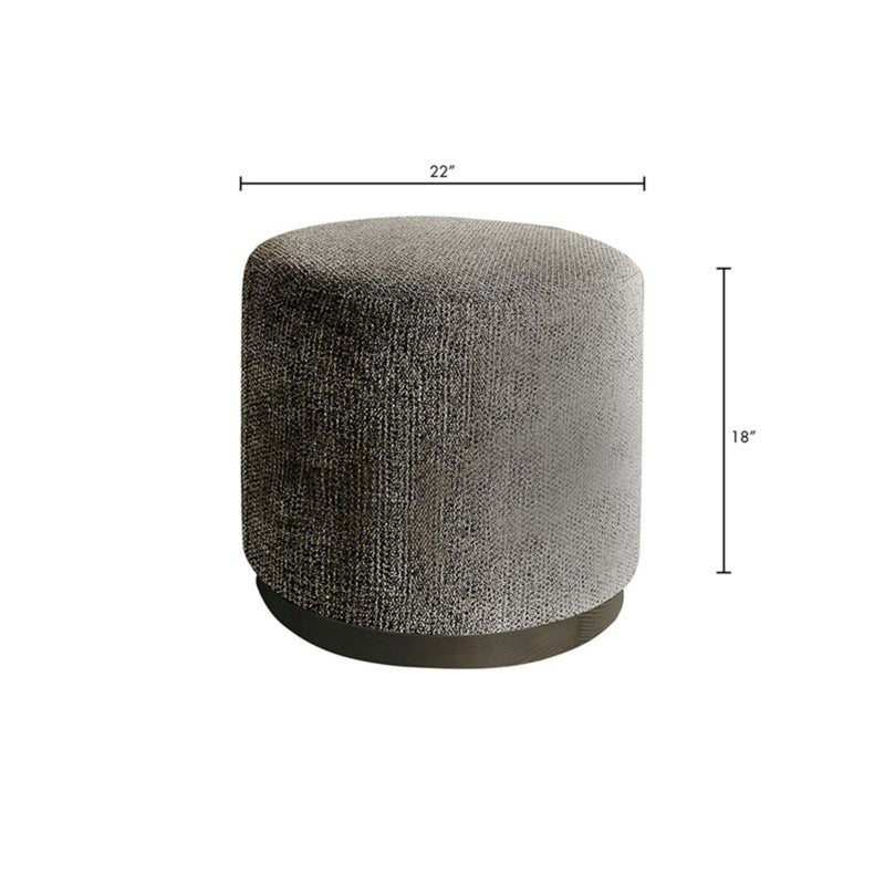 Oval Accent Ottoman - Brown - R&R Furniture Gallery (Fountain Valley, CA)