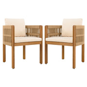 Outdoor Dining Chairs With Rope Handles (Set of 2) - R&R Furniture Gallery (Fountain Valley, CA)