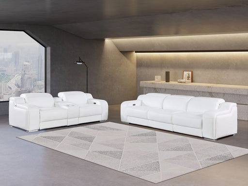 1116 - 6-Piece Modular Power Reclining Sofa And Console Loveseat Set In With 5 Power Recliners & Power Headrests - R&R Furniture Gallery (Fountain Valley, CA)
