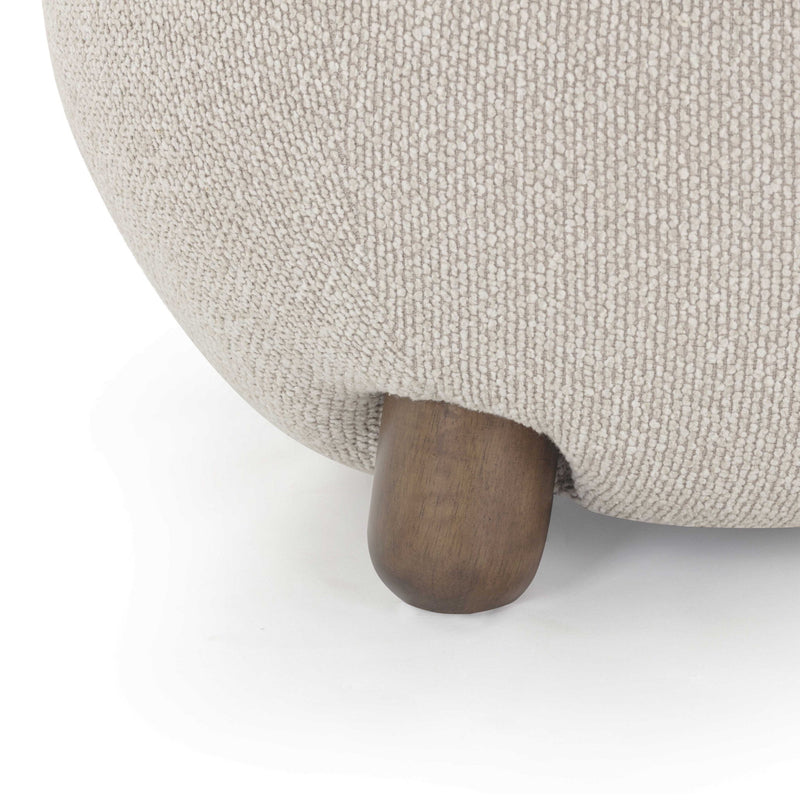 Pucker - Boucle Ottoman - Warm Gray - R&R Furniture Gallery (Fountain Valley, CA)