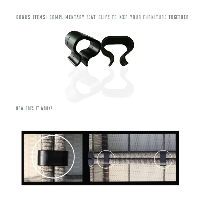 Wicker Sectional Sofa With Cushions And Table - R&R Furniture Gallery (Fountain Valley, CA)