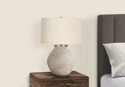 Lighting, Table Lamp, Concrete, Resin, Contemporary - Cream - R&R Furniture Gallery (Fountain Valley, CA)