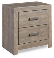 Culverbach - Two Drawer Night Stand - Gray - R&R Furniture Gallery (Fountain Valley, CA)