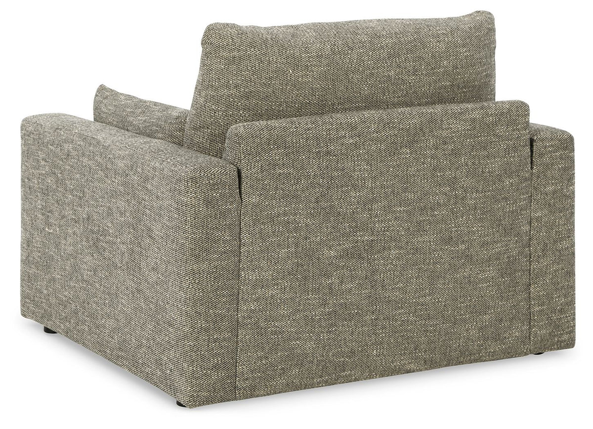 Dramatic - Chair and a Half - Granite - R&R Furniture Gallery (Fountain Valley, CA)