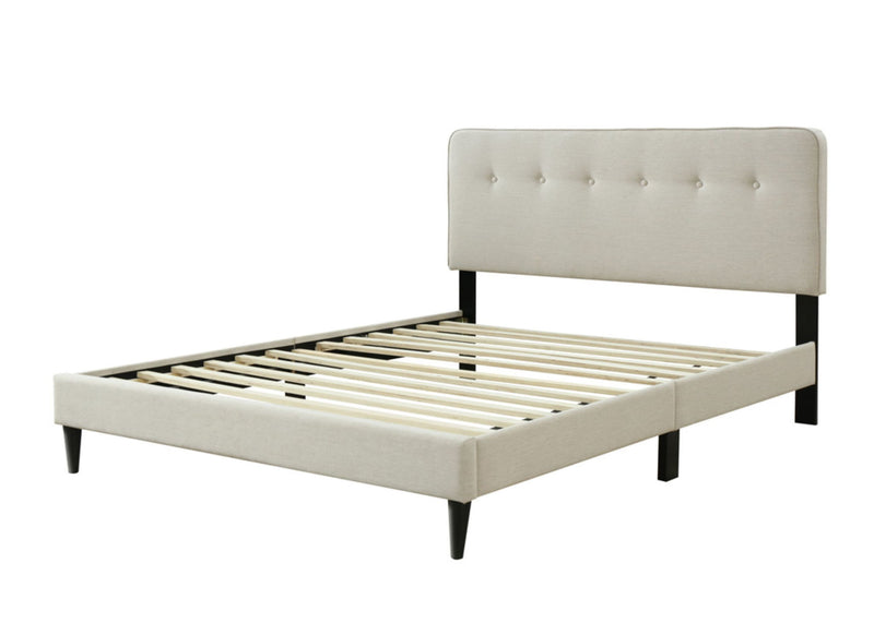 Upholstered Bed Compact With USB - R&R Furniture Gallery (Fountain Valley, CA)
