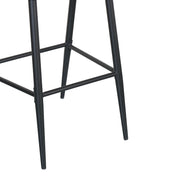 Outdoor Bar Height Metal Frame Counter Stools With Scallop Shaped Backrest & Water Resistant Cushions - R&R Furniture Gallery (Fountain Valley, CA)