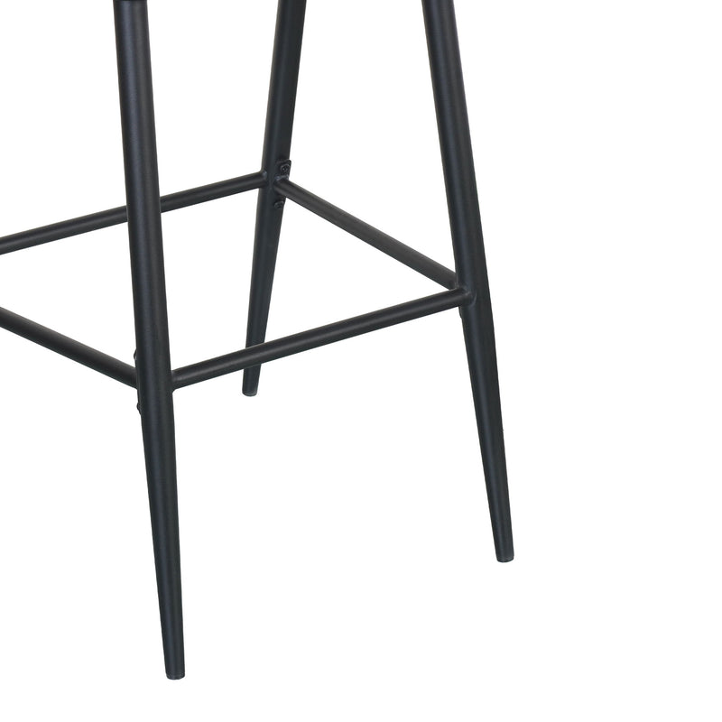 Outdoor Bar Height Metal Frame Counter Stools With Scallop Shaped Backrest & Water Resistant Cushions - R&R Furniture Gallery (Fountain Valley, CA)