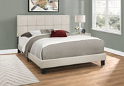 Queen Size Bed, Upholstered, Transitional - Beige - R&R Furniture Gallery (Fountain Valley, CA)