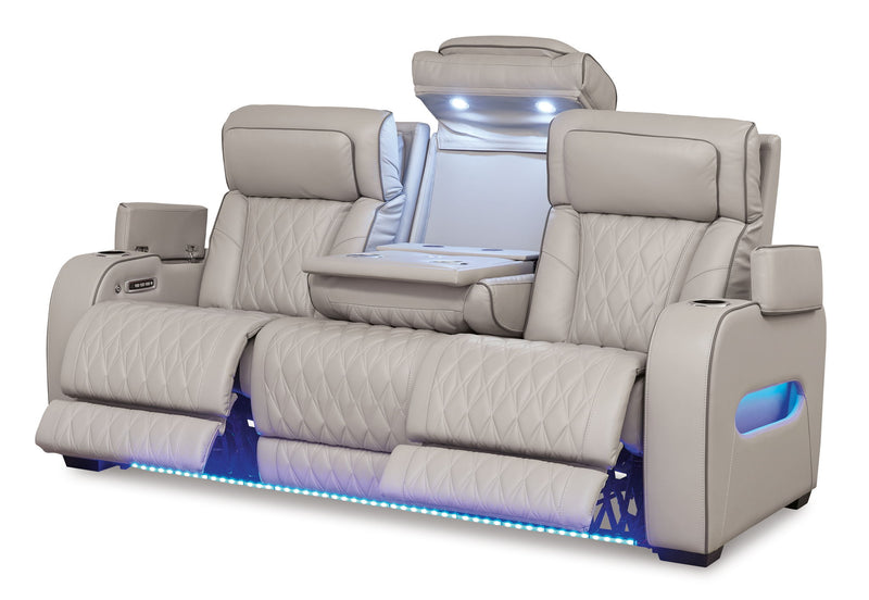 Boyington - Power Reclining Sofa With Adj Headrest - R&R Furniture Gallery (Fountain Valley, CA)