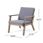 Outdoor Club Chair With Cushion - R&R Furniture Gallery (Fountain Valley, CA)