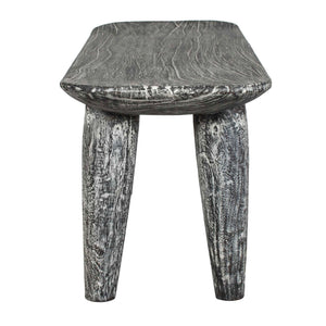 Fade To Black - Wood Bench - Black / White