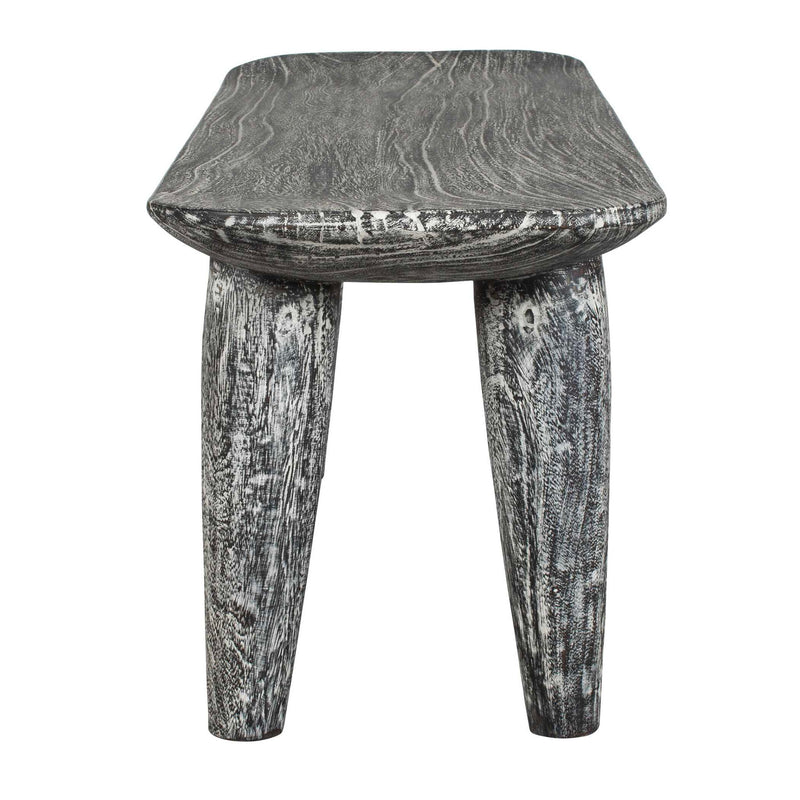 Fade To Black - Wood Bench - Black / White