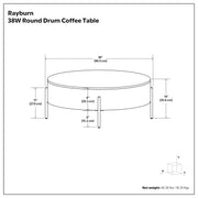 Rayburn - Drum Table - R&R Furniture Gallery (Fountain Valley, CA)