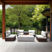 Outdoor Elegance Conversation Set With Fire Pit - R&R Furniture Gallery (Fountain Valley, CA)