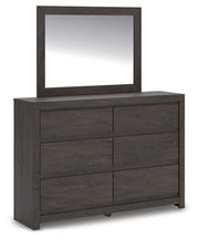 Fraluna - Dresser And Mirror - Charcoal - R&R Furniture Gallery (Fountain Valley, CA)