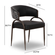 Tatum - Vegan Leather 2-Tone Dining Chair - R&R Furniture Gallery (Fountain Valley, CA)