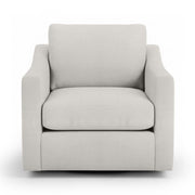 Classic Home Aspen swivel chair with cushioned seat and wooden base, showcasing a stylish and comfortable design.