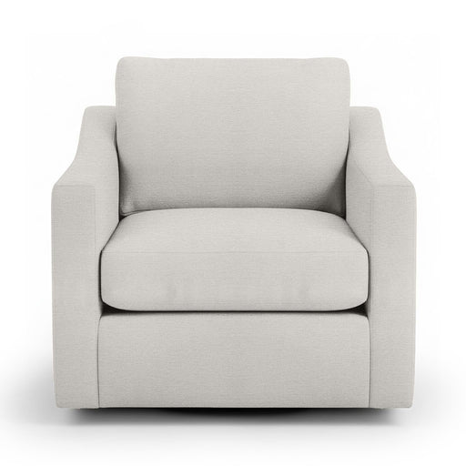 Classic Home Aspen swivel chair with cushioned seat and wooden base, showcasing a stylish and comfortable design.