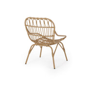 Noble House Monsoon outdoor accent chair with open weave design, featuring a stylish and breathable seating option for outdoor spaces.