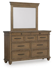 Signature Design by Ashley Karallin dresser with multiple drawers and modern wood finish, stylish storage for bedroom organization.