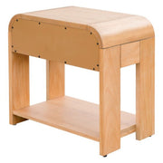 1 Drawer Waterfall Nightstand With Mid Century Design - Natural - R&R Furniture Gallery (Fountain Valley, CA)