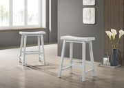 Alonzo - Small Space Counter Height Dining Table With Cabinet, Drawer, And 2 Ergonomic Counter Stools (Set of 3) - R&R Furniture Gallery (Fountain Valley, CA)