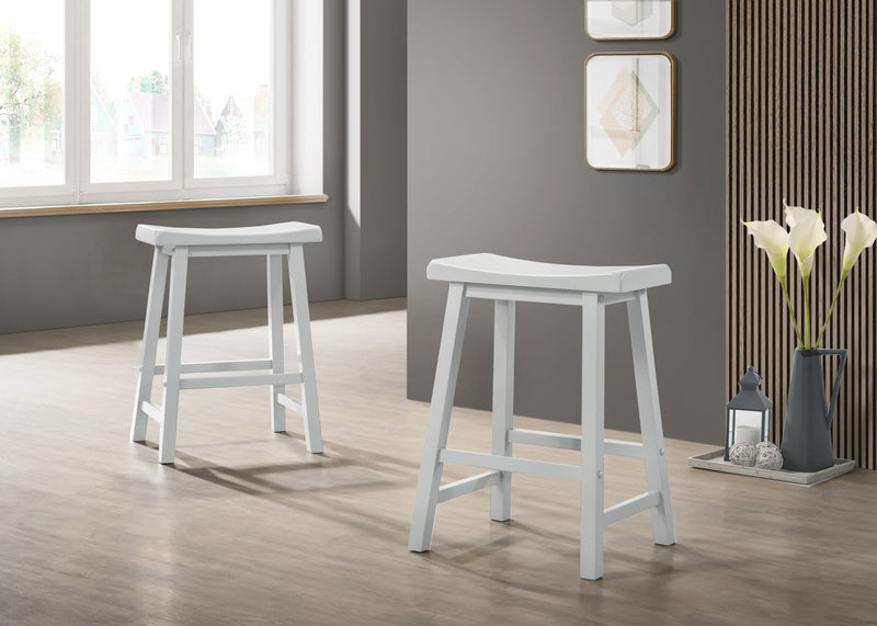 Alonzo - Small Space Counter Height Dining Table With Cabinet, Drawer, And 2 Ergonomic Counter Stools (Set of 3) - R&R Furniture Gallery (Fountain Valley, CA)