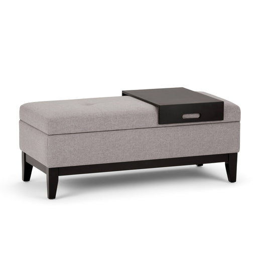 Oregon - Contemporary Storage Ottoman Bench With Tray - R&R Furniture Gallery (Fountain Valley, CA)