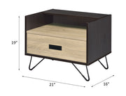 Melkree - Accent Table - Oak & Black - R&R Furniture Gallery (Fountain Valley, CA)