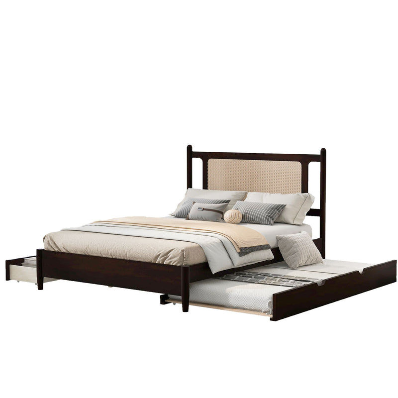Platform Bed With 2 Big Drawers & Trundle - R&R Furniture Gallery (Fountain Valley, CA)