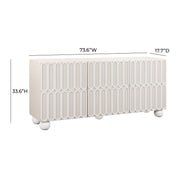Tori Motif - Buffet - Taupe - R&R Furniture Gallery (Fountain Valley, CA)
