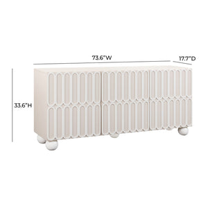 Tori Motif - Buffet - Taupe - R&R Furniture Gallery (Fountain Valley, CA)