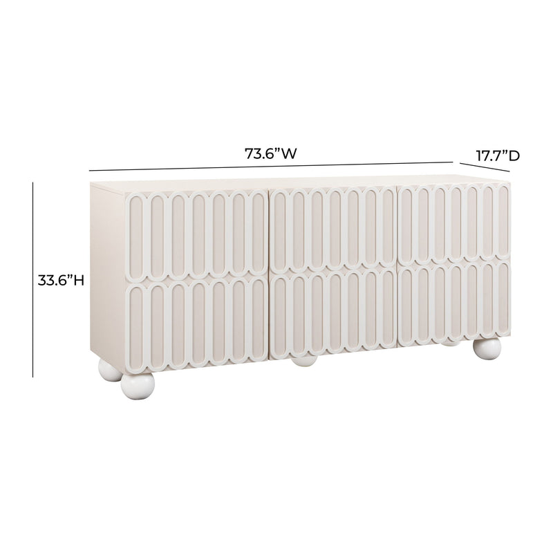 Tori Motif - Buffet - Taupe - R&R Furniture Gallery (Fountain Valley, CA)