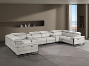 1246 - 8-Piece U-Shaped Modular Power Reclining Sectional With 2 Power Recliners And Power Headrests - R&R Furniture Gallery (Fountain Valley, CA)