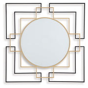 Oceanal - Accent Mirror - Black / Gold Finish - R&R Furniture Gallery (Fountain Valley, CA)