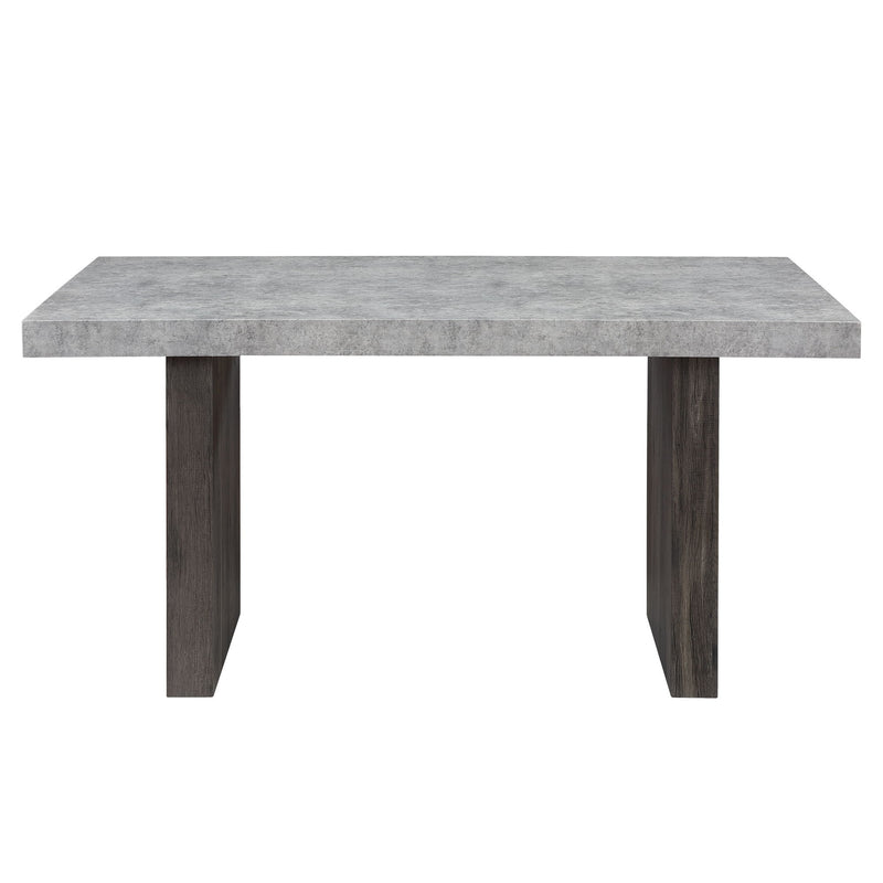 Gray Susan dining table by Global Furniture USA, showcasing a modern wooden table with sleek design and sturdy legs.