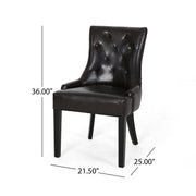 Contemporary Cheney Dining Chair Set With Tufted Design - R&R Furniture Gallery (Fountain Valley, CA)
