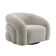 Irma - Chair With Swivel - Gray Boucle - R&R Furniture Gallery (Fountain Valley, CA)