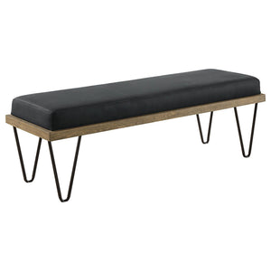 Upholstered Bench - Dark Blue
