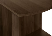 Computer Desk, Home Office, Corner, Storage Shelves, L Shape, Laptop, Contemporary & Modern - Walnut - R&R Furniture Gallery (Fountain Valley, CA)