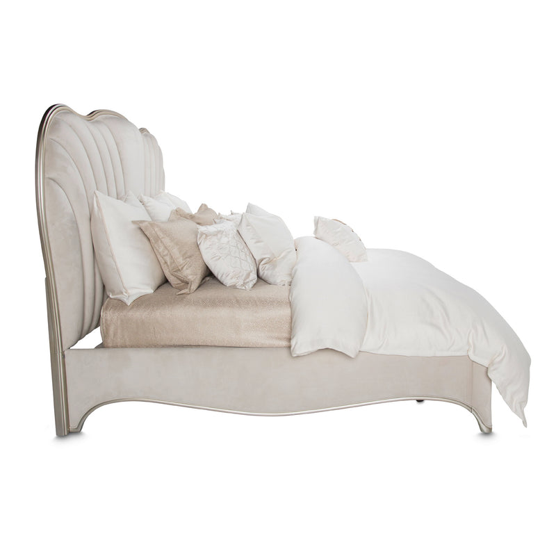 London Place - Velvet Panel Bed - R&R Furniture Gallery (Fountain Valley, CA)